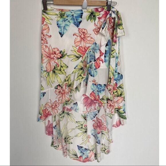 📌3/25 Davi & Dani Wrapped Asymmetrical Summer Skirt - Picture 2 of 10